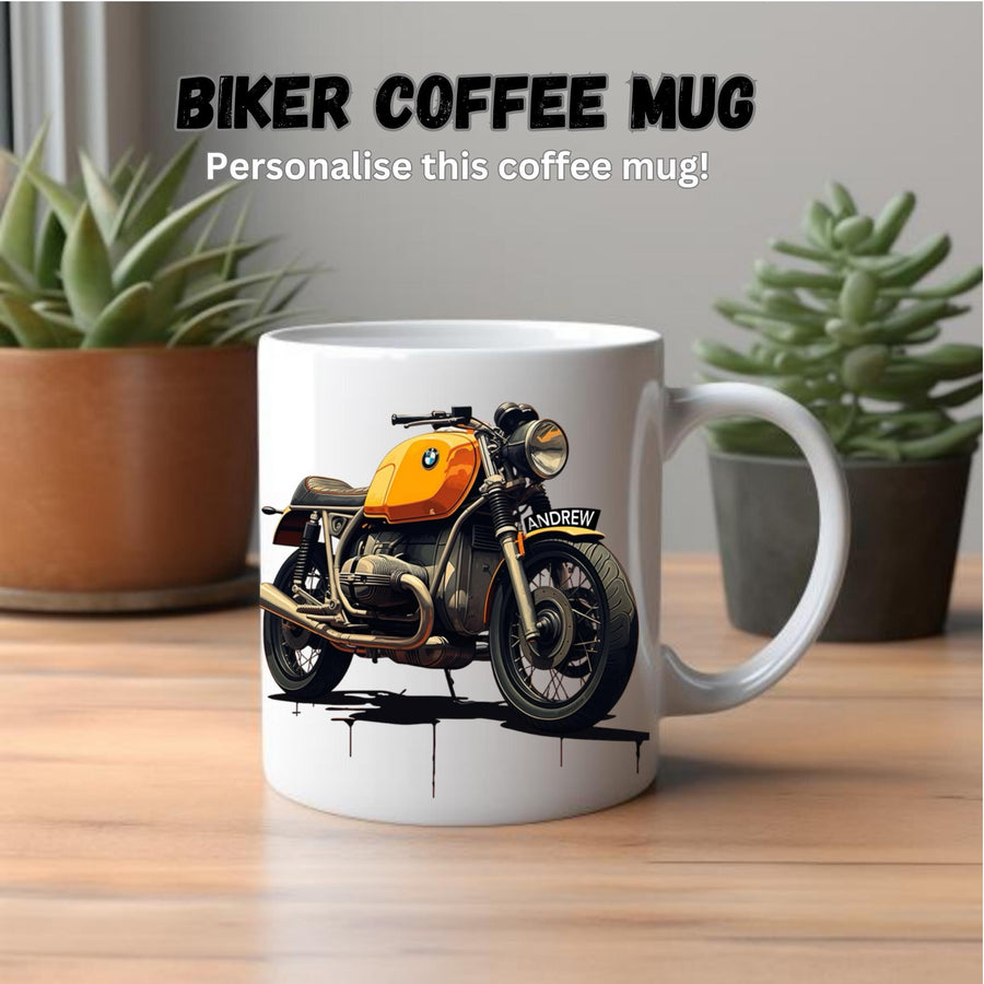 Personalised Coffee Mug Biker Coffee Mug Motorcycle Coffee Mug Motorbike Lover Coffee Mug Gift For Motorcycle Enthusiast Personalised Gift
