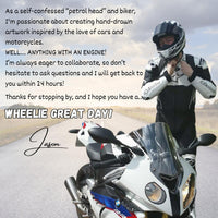Motorcyclist Enthusiast Birthday Card Motorbike Birthday Card Biker Birthday Card Motorcycle Birthday Card Birthday Card Motorbike