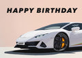 Personalised Supercar Birthday Card | Customised Birthday Card