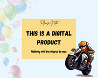 Motorcyclist Enthusiast Birthday Card Motorbike Birthday Card Biker Birthday Card Motorcycle Birthday Card Gift For Biker Motorcycle Lover