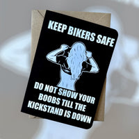 Funny Rude Biker Birthday Card Keep Bikers Safe Funny Birthday Card Motorcycle Birthday Card Biker Birthday Card Birthday Card For Biker