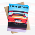 Personalised Sports Car Birthday Card | Gift for Car Lovers