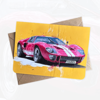 Personalised Supercar Birthday Card | Race Car Birthday Card