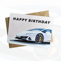 Personalised Supercar Birthday Card | Gift For Car Lovers