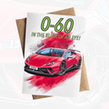 Personalised Supercar Birthday Card
