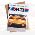 Personalised Car Birthday Card | Sports Car Birthday Card