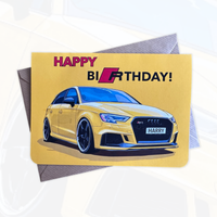 Personalised Sports Car Birthday Card | Gift for Car Lovers
