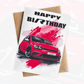 Personalised Sports Car Birthday Card | Gift for Car Lovers