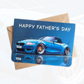 Personalised Father's Day Card | Personalised Sports Car Father's Day Card