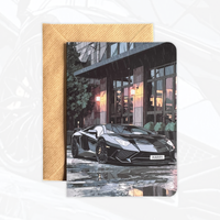 Personalised Supercar Birthday Card