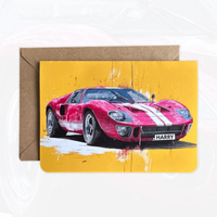 Personalised Supercar Birthday Card | Race Car Birthday Card