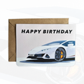 Personalised Supercar Birthday Card | Gift For Car Lovers