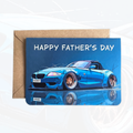 Personalised Father's Day Card | Personalised Sports Car Father's Day Card