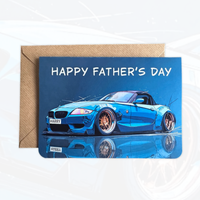 Personalised Father's Day Card | Personalised Sports Car Father's Day Card