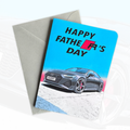 Personalised Father's Day Card | Personalised Sports Car Father's Day Card