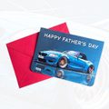 Personalised Father's Day Card | Personalised Sports Car Father's Day Card
