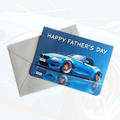 Personalised Father's Day Card | Personalised Sports Car Father's Day Card