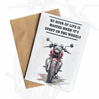 Motorcyclist Enthusiast Birthday Card | Motorbike Birthday Card Biker Birthday Card