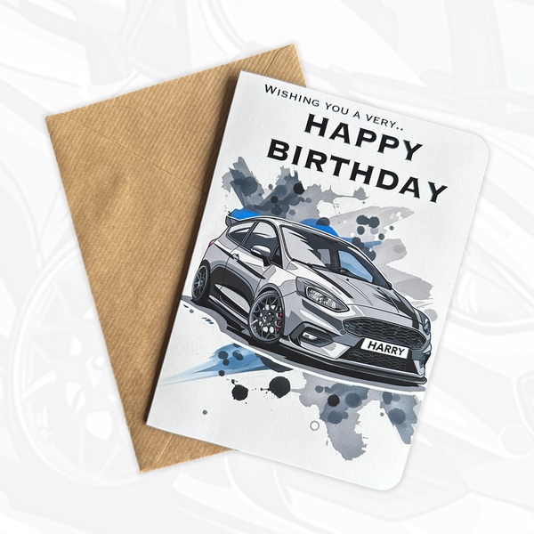 Personalised Car Birthday Card | Gift for Car Lovers