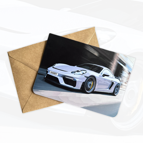 Personalised Sports Car Birthday Card | Gift for Car Lovers