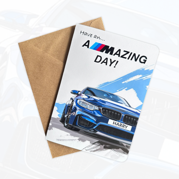 Personalised Car Birthday Card | Car Lover Birthday Card