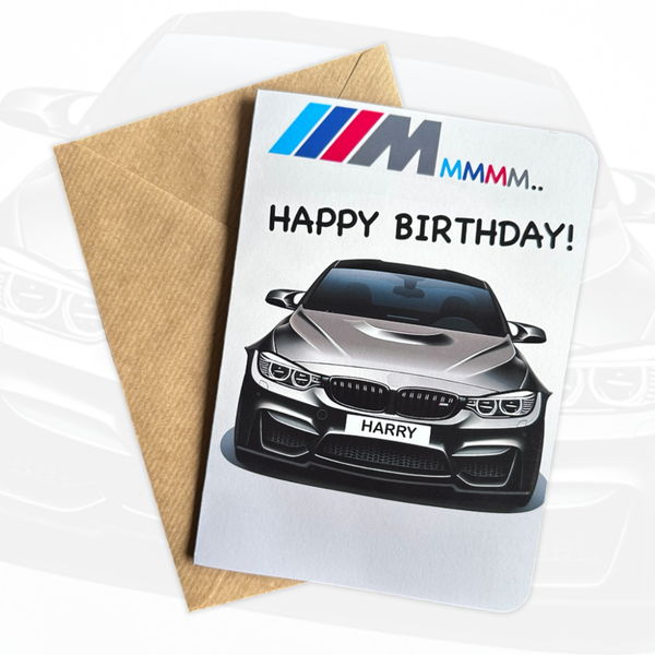 Personalised Sports Car birthday Card | Gift for Car Lovers