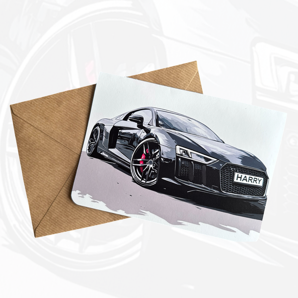 Personalised Supercar Birthday Card | Gift For Car Lovers