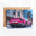 Personalised Supercar Birthday Card | Car Lover Birthday Card
