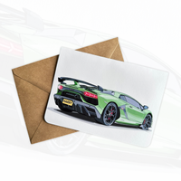 Personalised Supercar Birthday Card
