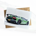Personalised Supercar Birthday Card