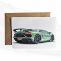 Personalised Supercar Birthday Card