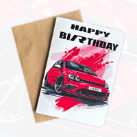 Personalised Sports Car Birthday Card | Gift for Car Lovers
