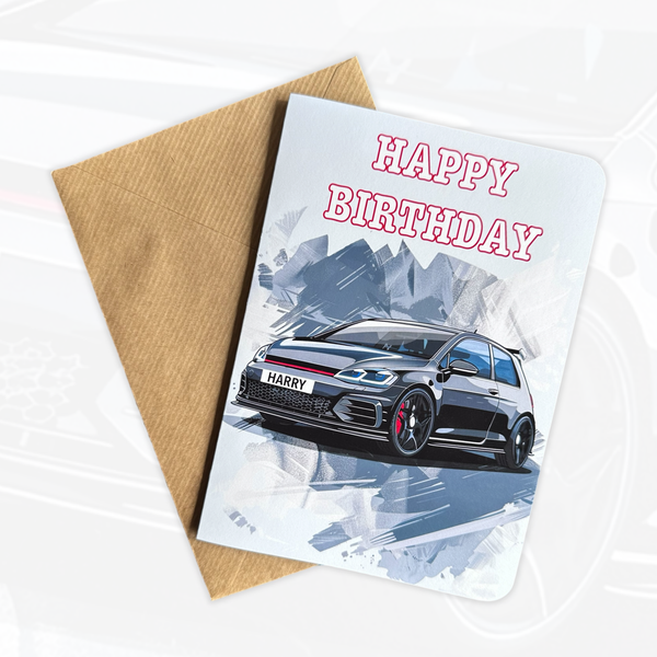 Personalised Sports Car Birthday Card | Gift For Car Lovers