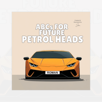 Personalised ABCs Children’s Book | Alphabet Book for Little Car Lovers & Car Mad Parents