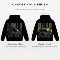 Personalised Car Gift Set Hoodie Print Card Supercar Gift Revuelto Hoodie Gift Set Custom Car Hoodie Birthday Gift For Him Car Lover Gift