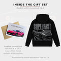 Personalised Supercar Gift Set | Supercar Hoodie Personalised Card Gift Set
