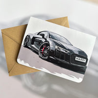 Personalised Car Birthday Card Customised Sports Car Birthday Card Car Lover Birthday Card Gift for Friend Gift for Boyfriend Petrol Head