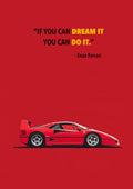 Supercar Poster Ferrari Poster Ferrari F40 Poster Inspirational Ferrari Wall Poster Gift For Car Lover Gift For Him Ferrari Wall Art