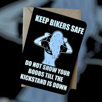 Funny Rude Biker Birthday Card Keep Bikers Safe Funny Birthday Card Motorcycle Birthday Card Biker Birthday Card Birthday Card For Biker