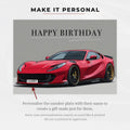 Personalised Supercar Gift Set | Supercar Hoodie Personalised Card Gift Set