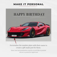 Personalised Car Gift Set Supercar Hoodie Personalised Card Gift for Car lovers Custom Birthday Gift Set For Petrol Heads Gift Set for Him